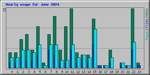 Hourly usage for June 2024